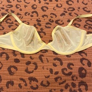 CUUP yellow bra underwire unlined worn only a couple of times.